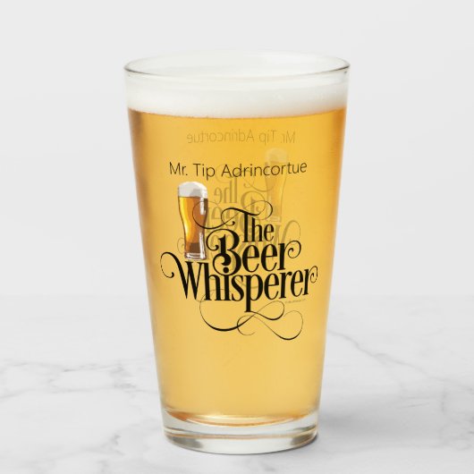 Bier Whisperglas (personalisiert) Glas (Vorne (Gefüllt))