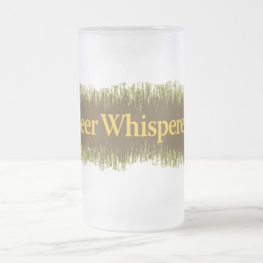 Bier Whispertext Mattglas Bierglas (Mittel)