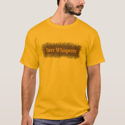 Bier Whispertext T-Shirt (Vorderseite)