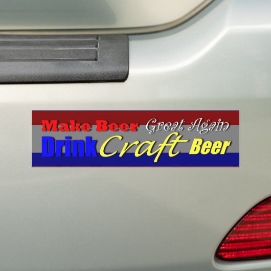 Bier wieder groß machen 2 autoaufkleber (Auf Auto)