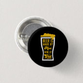 Bier wird von Männern hergestellt Button (Vorne & Hinten)