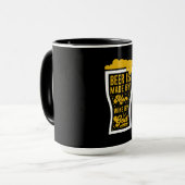 Bier wird von Männern hergestellt Tasse (Vorderseite Links)