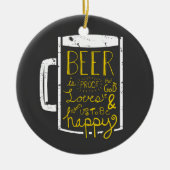 Bier Wisdom Keramikornament (Vorne)
