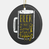 Bier Wisdom Keramikornament (Links)