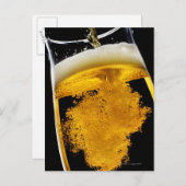 Bier wurde in Glas gegossen, Studio-Aufnahme Postkarte (Vorne/Hinten)