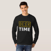 Bier-Zeit-Digitaluhr Bier T-Shirt (Vorne ganz)