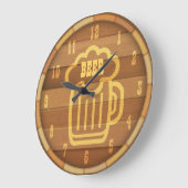 Bier-Zeit Große Wanduhr (Winkel)