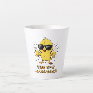 Bier-Zeit Madafakas Lustiges Meme Ente Gans Retro Milchtasse