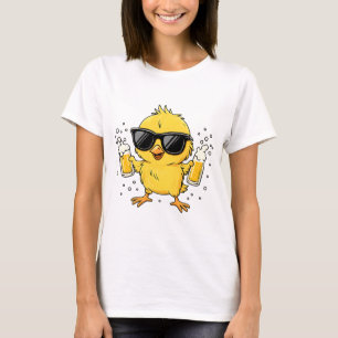 Bier-Zeit Madafakas Lustiges Meme-Ente Gans Retro T-Shirt