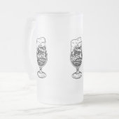 Bier Zitat Mattierte Glas Bier Tasse (Vorderseite Links)
