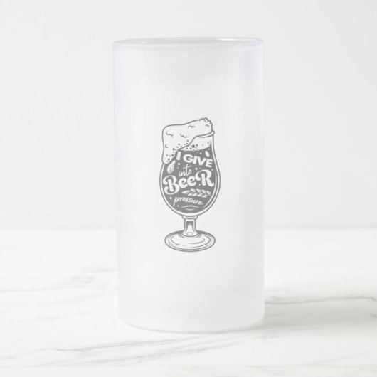 Bier Zitat Mattierte Glas Bier Tasse (Mittel)