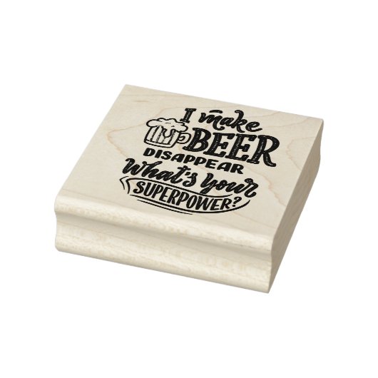Bier-Zitat verschwinden Gummistempel (Stempel)