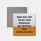 Bier zitiert Magnet (Vorderseite/Rückseite)