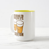 BIER ZWEIFARBIGE TASSE (Vorderseite Links)