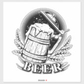 Bieraufkleber Aufkleber (Blatt)