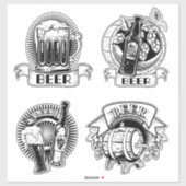 Bieraufkleber Aufkleber (Blatt)