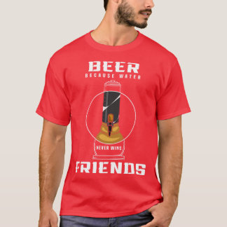 Bierband mit Druck T-Shirt