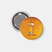 Bierbar-Geschäft Vintage-Logo-Shop Magnet (Vorderseite/Rückseite)