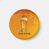 Bierbar-Geschäft Vintage-Logo-Shop Magnet (Vorne)