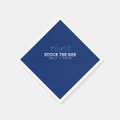 Bierbar mit Servietten ausstatten (Ecke)