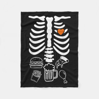 Bierbauch & Amp; Baby Skeleton Schwangerschaft Paa Fleecedecke