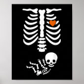 Bierbauch & Amp; Baby Skeleton Schwangerschaft Paa Poster (Vorne)