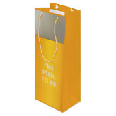 Bierbeutel Geschenktüte Für Weinflaschen (Rückseite Schrägansicht)