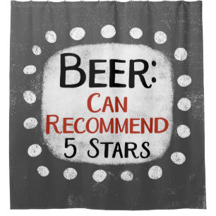 Bierbewertung 5 Sterne Duschvorhang