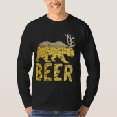 Bierbläschen Bär+Deer=Bärenangler T-Shirt (Vorderseite)