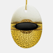 Bierblasen Ale Amber Drinks 2 Keramik Ornament (Vorne)