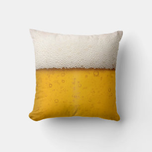 Bierblasen Nah aufwärts Kissen