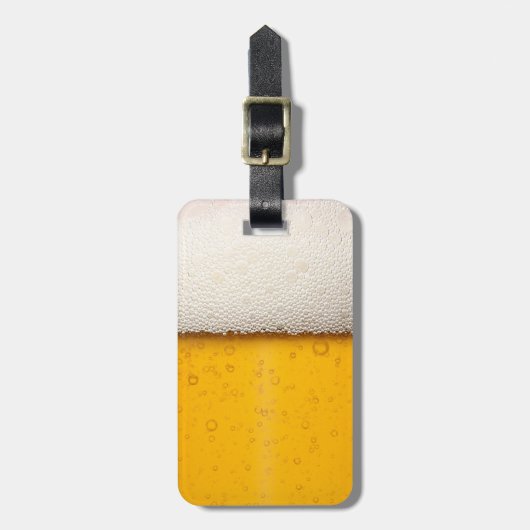 Bierblasen Nah-up Gepäckanhänger (Vorderseite vertikal)