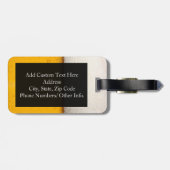 Bierblasen Nah-up Gepäckanhänger (Rückseite horizontal)