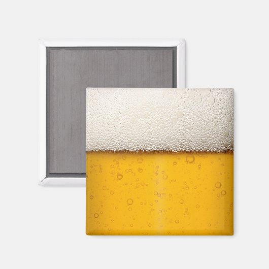 Bierblasen Nah-up Magnet (Vorderseite/Rückseite)