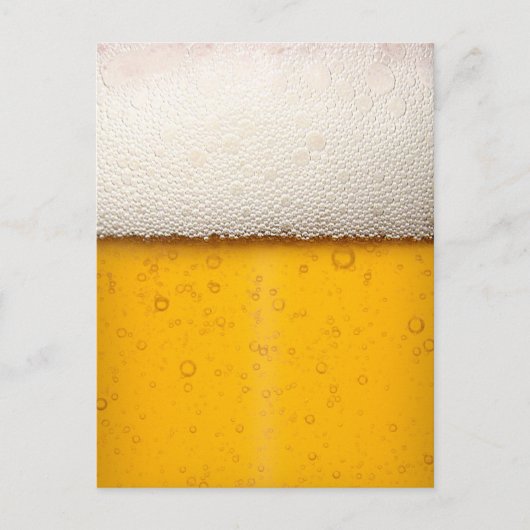 Bierblasen Nah-up Postkarte (Vorderseite)