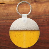 Bierblasen Nah-up Schlüsselanhänger (Vorderseite)