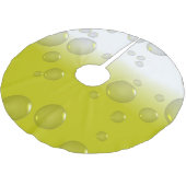 Bierblasen Polyester Weihnachtsbaumdecke (Schrägansicht)