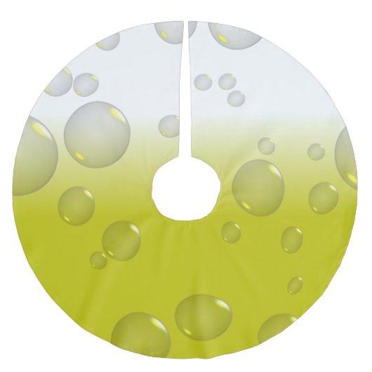 Bierblasen Polyester Weihnachtsbaumdecke (Vorderseite)