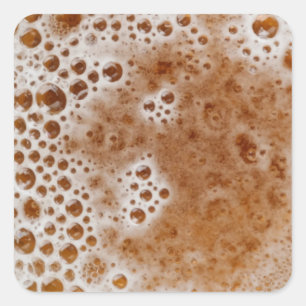 BIERBLASEN QUADRATISCHER AUFKLEBER