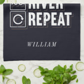 Bierboat und Trinken Personalisiert Geschirrtuch (Gefaltet)