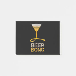 Bierbong für Frühlingspause und Junggeselinnen-Abs Post-it Klebezettel