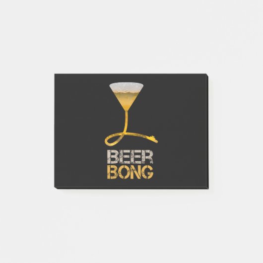 Bierbong für Frühlingspause und Junggeselinnen-Abs Post-it Klebezettel (Vorderseite)
