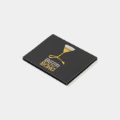 Bierbong für Frühlingspause und Junggeselinnen-Abs Post-it Klebezettel (angewinkelt)