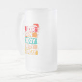 Bierbraue Leere Wiederholung Mattglas Bierglas (Vorderseite Links)