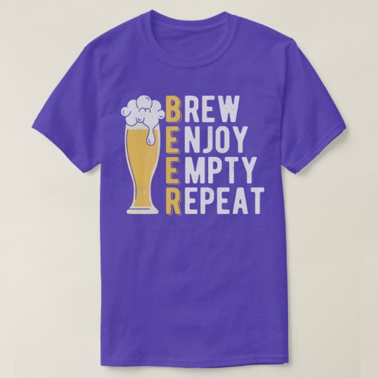 Bierbraue Leere Wiederholung Zuhause Brewing class T-Shirt (Design vorne)