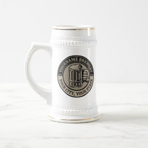 Bierbrauen Personalisierter NAME Brauerei Große Ta Bierglas