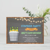 Bierbrauer-Geburtstagsladung Einladung (Stehend Vorderseite)