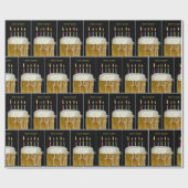 Bierbrauer-Tasse mit Kerzen Geschenkpapier (Flach)