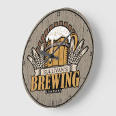 Bierbrauerei Bar Große Wanduhr (Winkel)