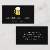 Bierbrauerei des Handwerks Farbenfrohe Illustratio Visitenkarte (Vorne/Hinten)